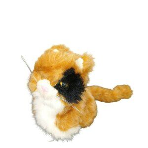 American Girl Plush Calico Ginger Kitten Cat Toy 5 Inches Orange & White